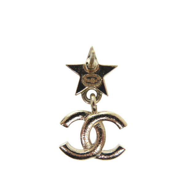 CHANEL Green Logo Earrings - Picture 5 of 5